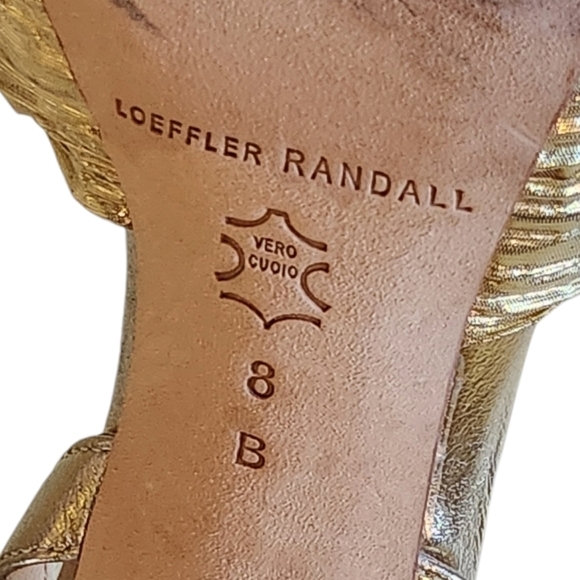 LOEFFLER RANDALL SYLVANA SLINGBACK GOLD 8 - Picture 7 of 14